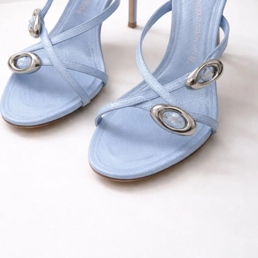 T by Alexander Wang Dome 85 Water Snake Slide Sandals